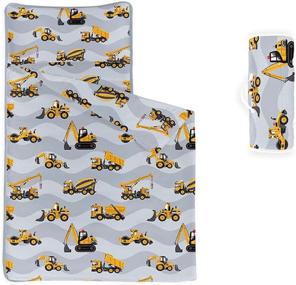 Space Nap Mat - Space Ship Galaxy Sleeping Bag with Removable Pillow - Daycare and Sleepovers Preschool Kindergarten Bedding Set for Kids Toddler Boys Girls