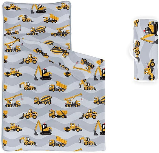 Space Nap Mat - Space Ship Galaxy Sleeping Bag with Removable Pillow - Daycare and Sleepovers Preschool Kindergarten Bedding Set for Kids Toddler Boys Girls