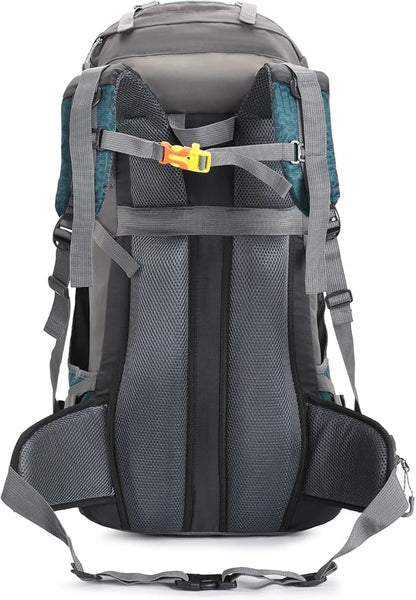 Bseash 60L Waterproof Hiking Camping Backpack with Rain Cover, Large Outdoor Sport Travel Daypack Rucksack for Climbing