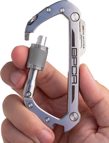 GPCA Carabiner Keychain Clip, Key Organizer, Key Ring, car Key Holder, Multi Tool EDC Gear with Bottle Opener