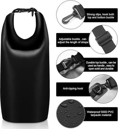 2 Sets Bear Food Bag Hanging System Ultralight Food Bag Hanging System Include 10 L Waterproof Bear Bag for Food Backing, Pulley System, Nylon Ropes and Clips for Camping Backpacking