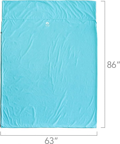 Pike Trail Sleeping Bag Liner – Travel and Camping Sheet, Lightweight and Compact Insert with Full Length Zipper and Guarantee