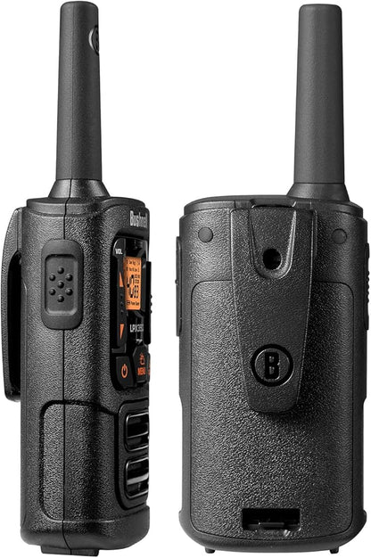 New Bushnell LPX350 Walkie Talkie Radio - Reliable Quality, Rugged Design, 1W Power for 25 Miles of Range, Two Way Radios Equipped for Wherever Life Takes You (2 Pack)
