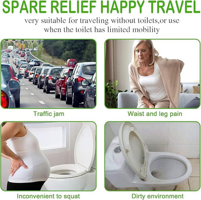Female Urination Device, Reusable Female Urinal Silicone Women Pee Funnel Allows Women to Pee Standing Up, Portable Womens Urinal is The Perfect Companion for Camping,Outdoor,Travel