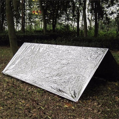 Emergency Blanket ，Portable Emergency Blanket Survival Gear Emergency Bivvy Thermal Sleeping Bag Camping ，Be Suitable for Outdoors, Hiking, Survival (Silver, 4 Pack)