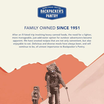 Backpacker's Pantry Pad Thai - Freeze Dried Backpacking & Camping Food - Emergency Food - 23 Grams of Protein, Vegan, Gluten Free
