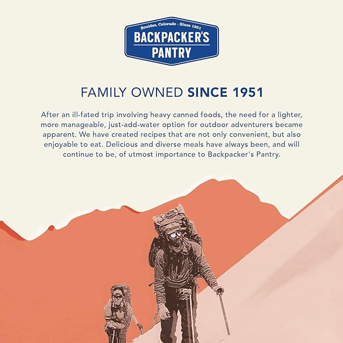 Backpacker's Pantry Pad Thai - Freeze Dried Backpacking & Camping Food - Emergency Food - 23 Grams of Protein, Vegan, Gluten Free