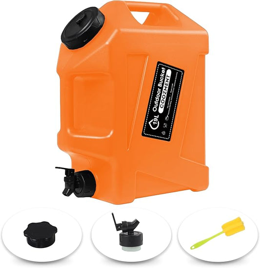 3.2 Gallon/5 Gallon Water Containers with Spigot, BPA Free Water Jug, Military Green Water Tank, Multifunction Water Storage Containers for Camping Outdoor Hiking,Emergency Stroage