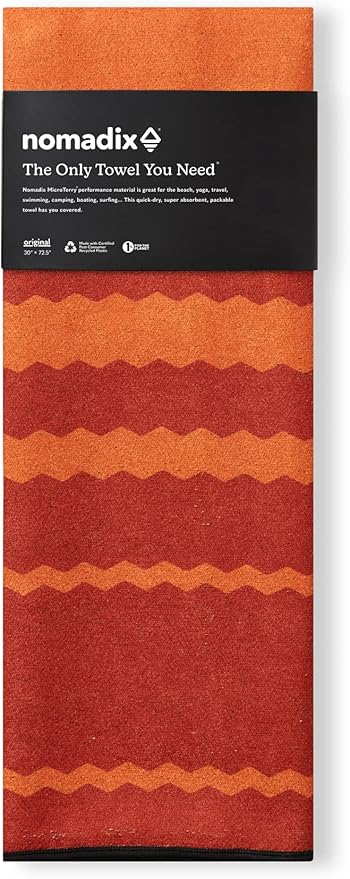 Nomadix Original Towel - Perfect for Beach, Pool, Travel, Camping, Yoga - Made with Recycled Materials - Super Absorbent - Sand Resistant