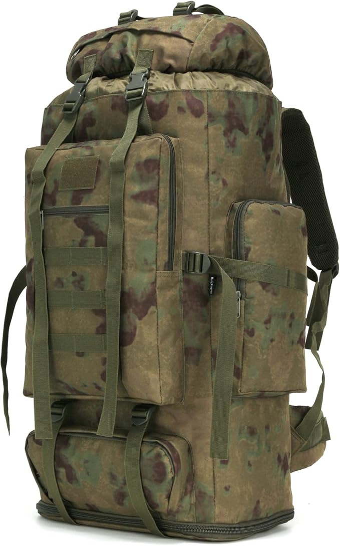 100L Hiking Camping Backpack Tactical Backpack for Men Large Survival Hunting Waterproof Backpack Molle Rucksack Military Camping Backpacking Daypack