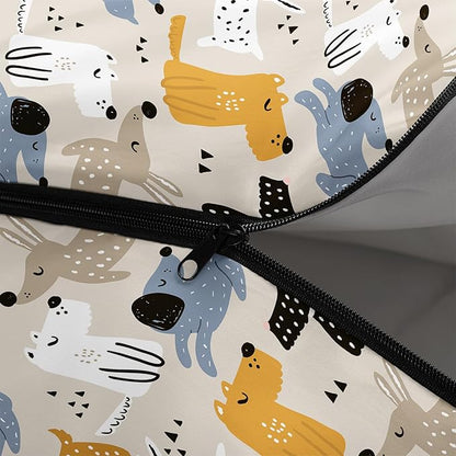 Cartoon Bear Camping Sleeping Bags for Adults Kids Boys Girls Warm & Cool Weather Backpacking Kawaii Animals Sleeping Bag for All Seasons Camping, Camping Gear Equipment, Traveling