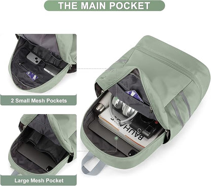 Coofay Gym Backpack for Women - Waterproof, Lightweight, Large Travel Sports Gym Bag with Shoe Compartment