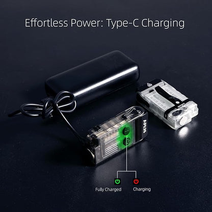 APLOS V20 Small Powerful EDC Flashlight with Multi-Color COB Light, 1000LM USB C Rechargeable IP67 Mini Keychain Flash Light with 180° Head Rotary, Two-Way Clip, Magnet, Camping Light Shade (White)