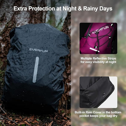 Everfun Hydration Backpack 18L with Water Bladder 2L/3L Hiking Water Backpack Women Men Lightweight Insulation Hydration Day Rucksack for Hiking, Cycling, Running, Festival, Camping