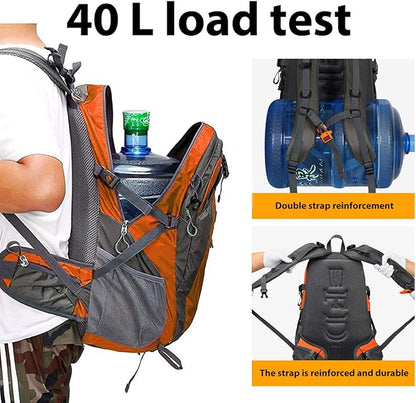 40L Waterproof Lightweight Hiking,Camping,Travel Backpack for Men Women