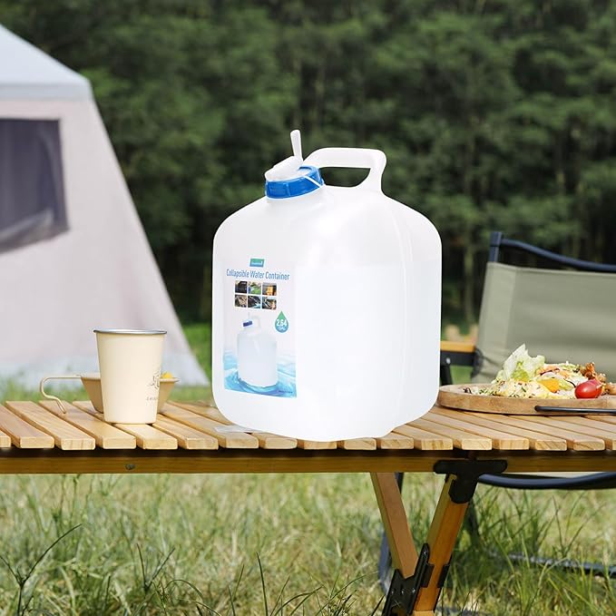 Collapsible Water Container,Potable Water Storage Containers,Water Jug 2.6 Gallon,Camping Water Container with Spigot,Double Handles Foldable Portable Water Jug for Camping,Hiking,Outdoors(2 Pack)