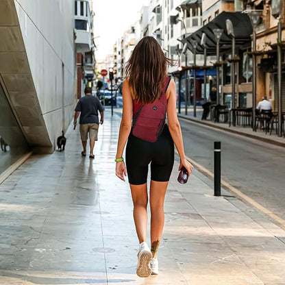 Crossbody Bags for Women Men Trendy Sling Bag Bakpack Casual Chest Bag with Convertible Shoulder Strap