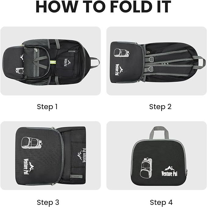 Venture Pal 35L Ultralight Lightweight Packable Foldable Travel Camping Hiking Outdoor Sports Backpack Daypack