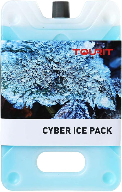 TOURIT Ice Pack for Lunch Box-8.75” x 5.5”-Reusable Long Lasting for Lunch and Cooler Bag-Camping, Beach, Picnics, Fishing and More