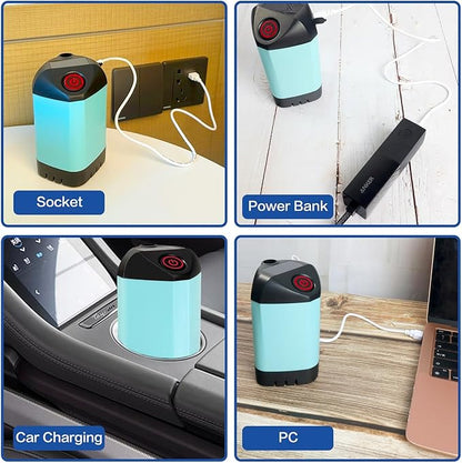 Portable Shower Camping Shower Outdoor Camp Shower Pump, Electric Rechargeable Portable Camping Shower, Powered by Rechargeable Battery for Camping, Hiking, Traveling