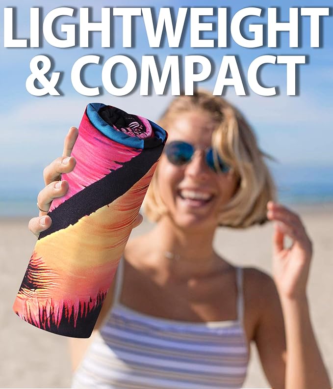 Microfiber Beach Towel – Pinksunset Quick Dry Lightweight Sand Free Oversized Large Towel Accessories Travel Must Have Swim Pool Yoga Camping Gear Summer Cruise Ship Essentials Cloud Compact Gift