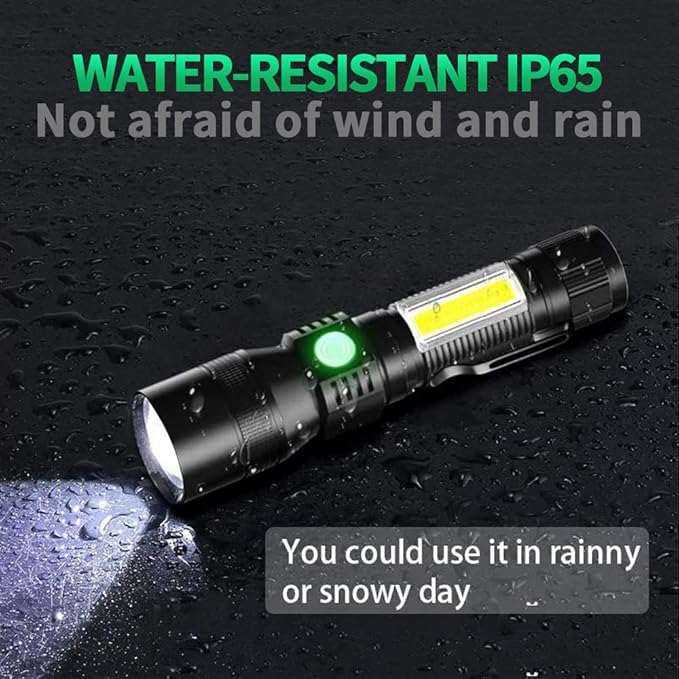 Blacklight flashlights, 3 in-1 Rechargeable Flashlights, UV Light Magnetic LED Flashlight High Lumens, 7 Mode Emergencies Camping flashlight, Tactical Waterproof Flash Light for Pet Urine Detection