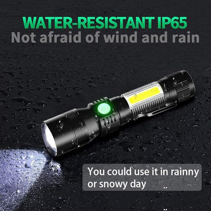 Blacklight flashlights, 3 in-1 Rechargeable Flashlights, UV Light Magnetic LED Flashlight High Lumens, 7 Mode Emergencies Camping flashlight, Tactical Waterproof Flash Light for Pet Urine Detection