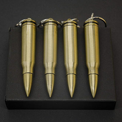 4Pcs Permanent Match Flint Match Keychain Flint Fire Starter Creative Metal Keychain Waterproof Emergency Survival Camping Keychain Lighter for Outdoor(No Oil)
