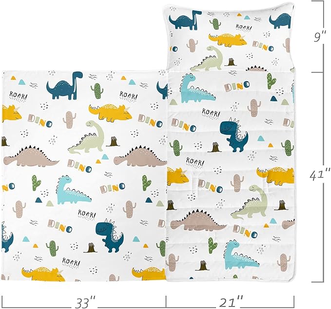 Space Nap Mat - Space Ship Galaxy Sleeping Bag with Removable Pillow - Daycare and Sleepovers Preschool Kindergarten Bedding Set for Kids Toddler Boys Girls
