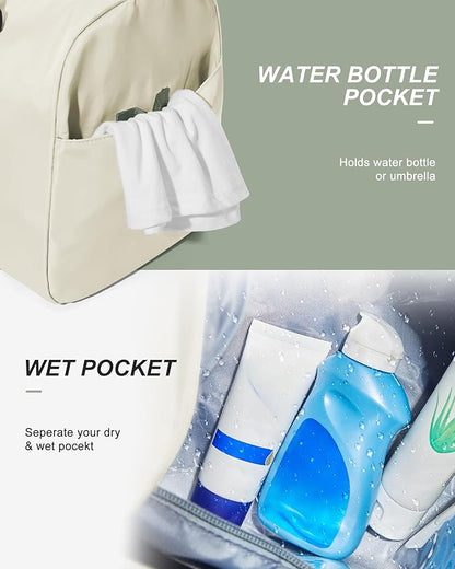 Gym Bag Womens,Travel Duffel Carry on Bag Sport Tote Bag Weekend Overnight Bag