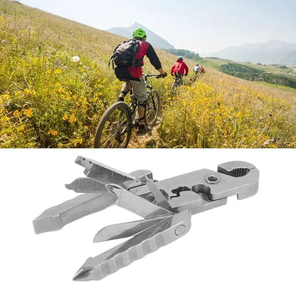 15 in 1 Multi Tool, Stainless Steel Multifunction EDC Folding Utility Pocket Tool Outdoor Pliers Screwdriver Tool Combination