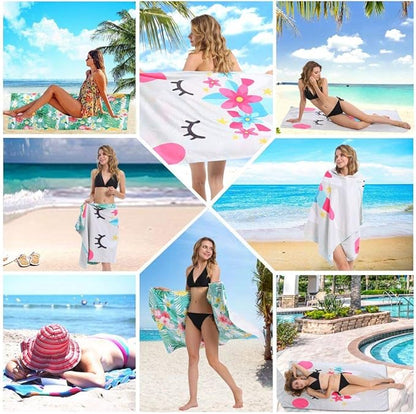 HAOKUN Unicorn Microfiber Beach Towel Large
