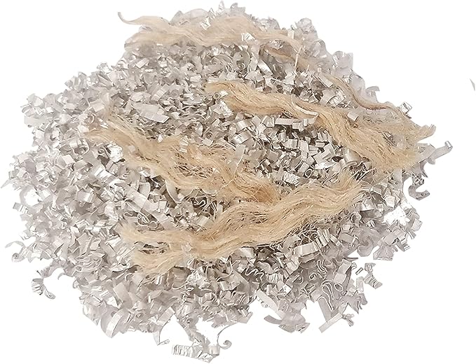 Emergency Fire Starter Magnesium 6 Bags Wax Infused Jute Rope Ferro Rod Striker Saw Wire for Camping Hiking Bushcraft Hurricane + Tin Container