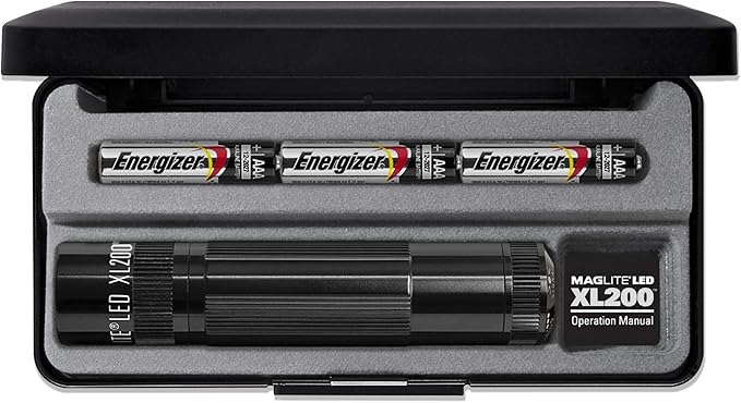 Maglite XL200 LED 3-Cell AAA Flashlight in Presentation Box Black