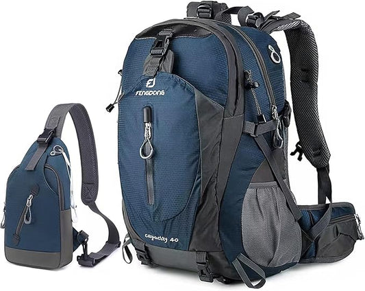 40L Waterproof Lightweight Hiking,Camping,Travel Backpack for Men Women