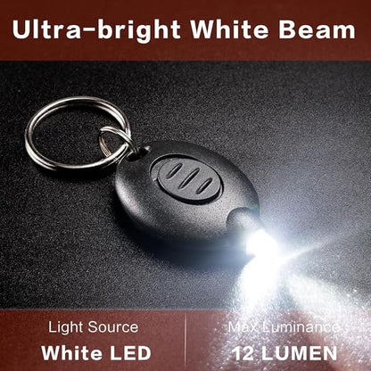 8 Pack Ultra Bright Mini LED Keychain Flashlight, Small Key Ring Flashlight, Portable LED Keychain Light