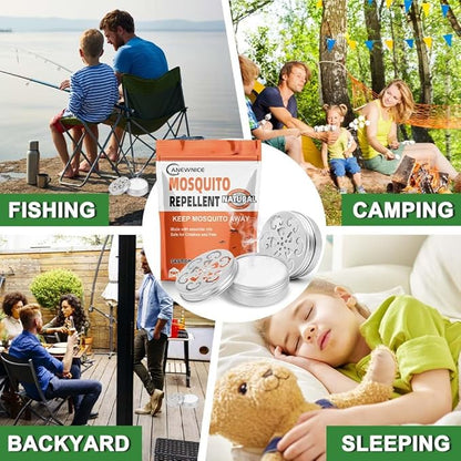 Mosquito Repellent for Patio, Indoors Mosquito Repellant, Mosquitoes Deterrent for Yard, Mosquito Control for Room, Keep Mosquito Away Ticks and Gnats,Indoor Mosquito Repellents 2-Pack, White