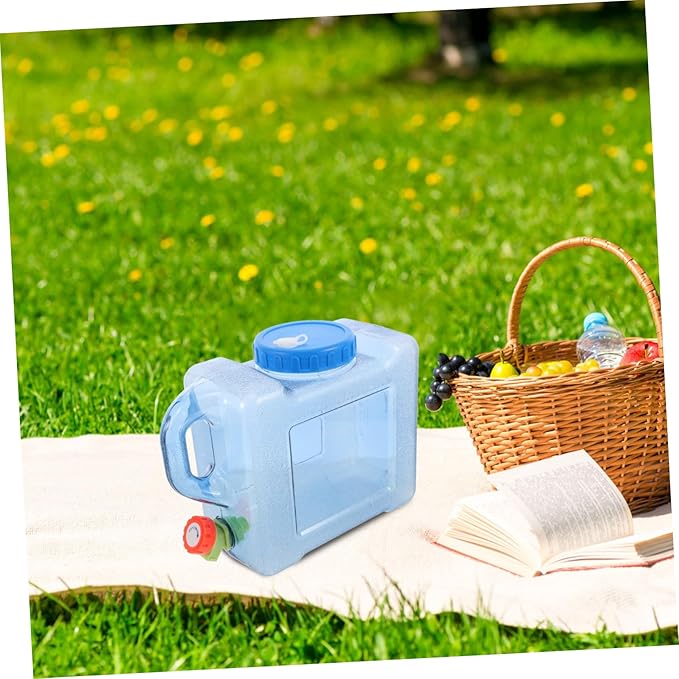 Abaodam Portable Drinking Bucket Water Storage Container with Faucet Outdoor Water Container Outdoor Camping Water Bucket Outdoor Supply Portable Water Jug Liquid Storage Bucket