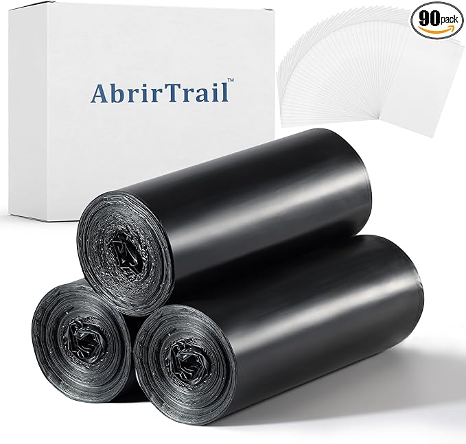 60 portable toilet bags with 30 commode absorbent pads,8 Gallon camping toilet waste bags for 5 gallon bucket,1mil bildegradable porta potty luggable loobags for adults travel