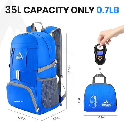 Venture Pal 35L Ultralight Lightweight Packable Foldable Travel Camping Hiking Outdoor Sports Backpack Daypack