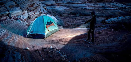 180 Degree LED Flashlight - Super Bright Light – High 300 Lumen, Water Resistant Light for Camping Accessories, Outdoors, Emergency Flashlight- Patented - Green