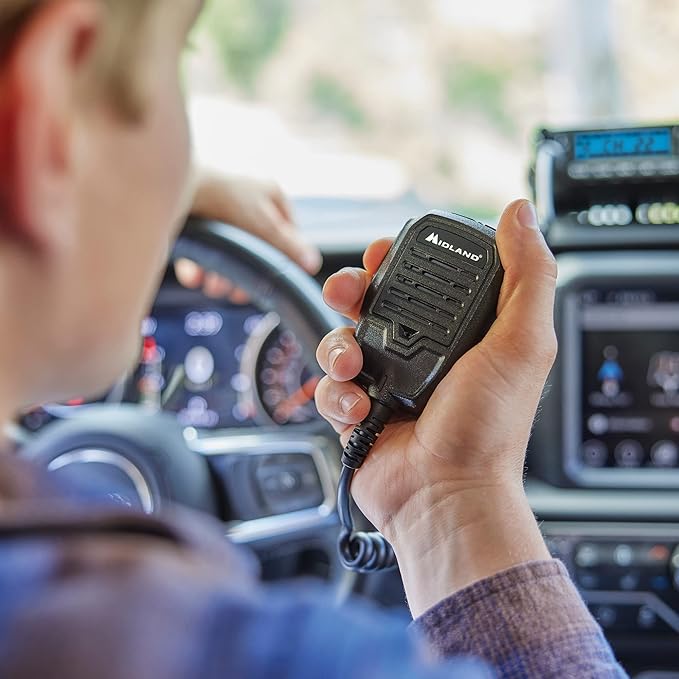 Midland – MXT500-50 Watt GMRS MicroMobile® Two-Way Radio - Farms Ranches Overlanding Trails Off-roaders - 8 Repeater Channels - Compact Design External Magnetic Mount 2.1dB Unity Gain Antenna