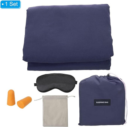 PATIKIL Sleeping Bag Liner Lightweight Soft Travel Camping Sheet Sleep Sack Compact Sleeping Bags Set with Carry Bag for Backpacking Camping Travel Hotel