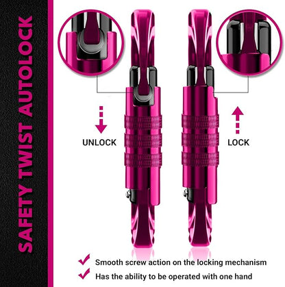 12kN (2697 lbs) Heavy Duty, Locking, Auto Locking, Wiregate Carabiner Clips, for Securing Pets, Outdoor, Camping, Hiking, Hammock, Dog Leash Harness, Keychains