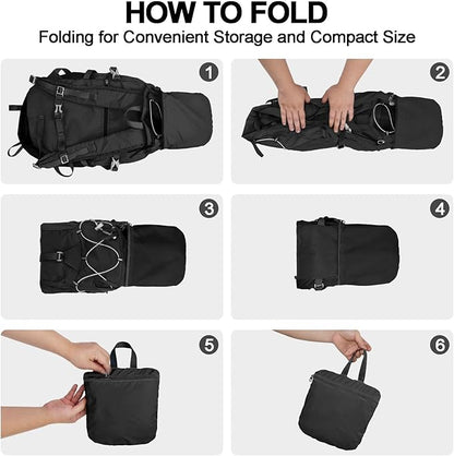 Seektop 20L Waterproof Hiking Backpack - Lightweight Daypack with 8 Pockets & Wet-Dry Compartment for Outdoor Adventures