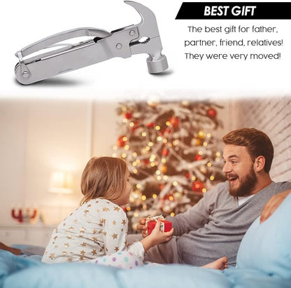 Fathers Gifts for Dad from Daughter Son MY FAVORITE CHILD GAVE ME THIS Hammer Multitool Camping, 12 In 1 Pocket Multi Survival Tools Cool Gadgets Christmas Birthday Gifts for Men Dad boyfriend