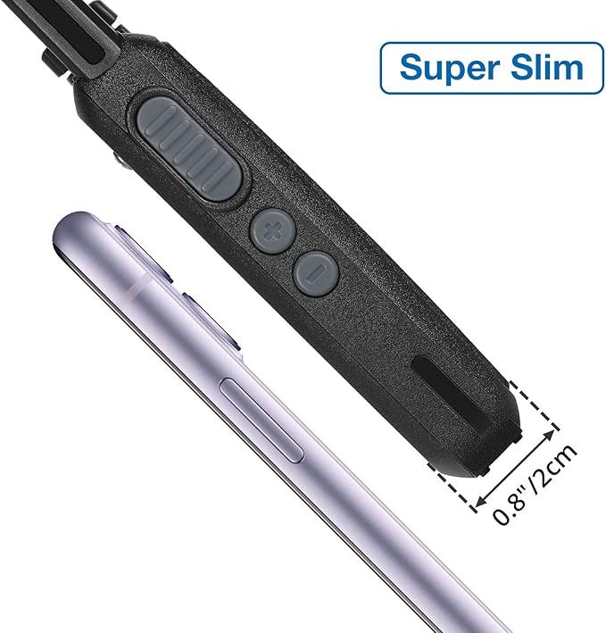 BAOFENG GT-22 Walkie Talkies for Adults Rechargeable, Long Range Two Way Radios with 1500mAh Battery, Portable Handheld VOX Handsfree with Earpieces, Holsters (2 Pack)