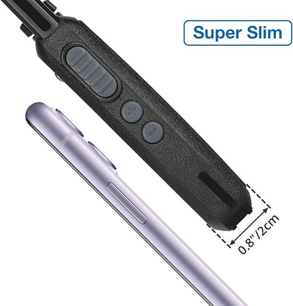 BAOFENG GT-22 Walkie Talkies for Adults Rechargeable, Long Range Two Way Radios with 1500mAh Battery, Portable Handheld VOX Handsfree with Earpieces, Holsters (2 Pack)