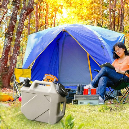 Water Container with Spigot - 2.6Gallon/3.2Gallon Water Jug Portable Camping Water Tank BPA Free - Emergency Water Storage for Camp Outdoor Hiking