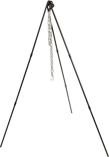 Lodge ATP2 Adjustable Camp Tripod, 40 to 60-Inch Tall, Black